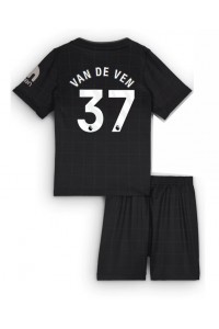 Tottenham Hotspur Micky van de Ven #37 Babyklær Borte Fotballdrakt til barn 2025-26 Korte ermer (+ Korte bukser)